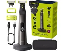 Philips OneBlade Pro 360 QP6652/61 – baard- en lichaamstrimmer – 20 lengtestanden – 120 minuten gebruiksduur – nat & droog