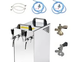 Complete set - Biertap - Kontakt 40/K 2-kraans, 50 liter/u - met Fustkoppeling Type M, Type A - Beertender, Thuistap, Bierkoeler