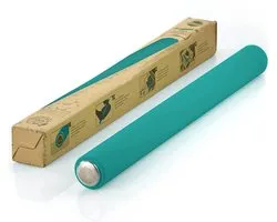 TreeBox Deegroller van Siliconen en Roestvrij Staal – Professionele Rolstok voor het Uitrollen van Fondant en Deeg – Antikleef - Blauw