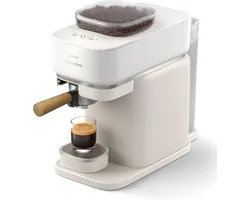 Philips Baristina - BAR307/20 - Machine à expresso semi-automatique - Machine à piston - Machine à café avec grains - Édition 2026 - Blanc