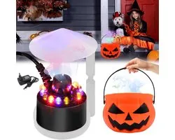 Ultrasone Mist Maker voor Halloween Decoratie, Mini Nebulizer met LED en Splash Guard, Perfect voor Sfeervolle Mist Effekten