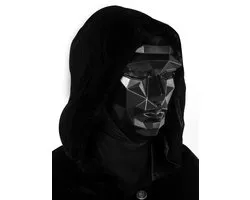 Masque Frontman Squid Game avec costume cape