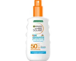 Garnier Ambre Solaire Kids Sensitive Expert+ Hypoallergene Zonnecrème Spray SPF50+ - voor de Gevoelige Huid met Ceramide Protect - 150 ML