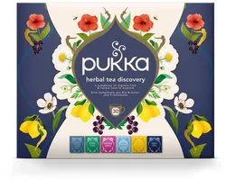 Pukka Thé Boîte Découverte - 30 Sachets - Tisane Bio - 5 x 6 Sachets - Coffret Cadeau