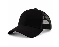 Trucker Cap – Frontier - Mesh Baseball Pet – Verstelbaar – Unisex – Ademend – Casual & Outdoor – Zwart