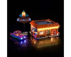 Compatibel met Lego 10352 The Simpsons: Krusty Burger (geen model) decoratieve verlichtingsset compatibel met Lego The Simpsons: Krusty Burger creatief speelgoed
