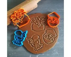 Moule à biscuit | Ensemble 3 pièces | Saint-Nicolas | Chimney Piet - Sinterklaas - Sac Sinterklaas | Emporte-pièce | Emporte-pièces | Moule de cuisson | 8cm