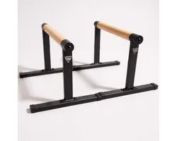 NO-GRAV Parallettes BIG | Poignées pour pompes en bois de Premium | Barres à tremper | pour Musculation, la Gymnastique, la gymnastique, la callisthénie, ensemble de pompes de 33 CM de hauteur