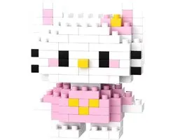 Hello Kitty - Pink - Nano Blocks - Bouwset – 146 Stukjes DIY Mini Bouwstenen - Blokken - Speelgoed - BRICKY