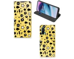 Mobiel BookCase OnePlus Nord CE 5G Punk Geel