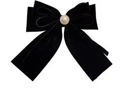 Haarclip Strik - Luxe Haarclip Strik - Satijn Linten Strik - Haarspelden Dames - Haarspeld - Cadeau - Haar Accessoires - Haarklem zwart - Geschikt voor Women Girls Party Holiday Birthday Decoration