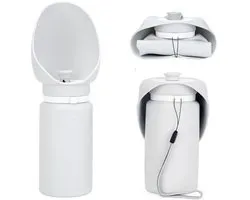 Namajunas - Honden Flexibele Siliconen Drinkflessen - Met ontwerp met brede opening - 550ml - Drinkfles Huisdieren - Opvouwbare Honden Waterfles met Drinkbak - Honden fles water - Honden bidon - Honden Drinkfles