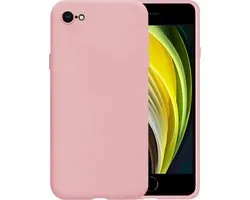Coque en Siliconen iPhone SE 2020 Coque arrière en TPU - Rose clair