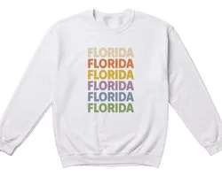 Florida Sweater – FLORIDA FLORIDA FLORIDA FLORIDA FLORIDA FLORIDA – Minimalistische Outfit – Unisex Sweater voor Dames & Heren – Leuk Cadeau voor Florida-liefhebbers