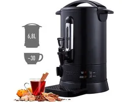 AREBOS Bouilloire 6,8 L - Glühwein Thee Café Kettle - distributeur d'eau chaude 950W
