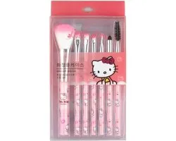 Hello Kitty - Set de pinceaux de maquillage - Sanrio Mode - Cadeau pour Filles avec boîte - Mignon