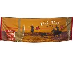 Boland - Polyester banner 'Wild West' - Cowboys & Indianen - Cowboy & Indianen
