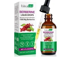 HatmanLabs Berberine Liquid Drops 60 ml – Vloeibare Berberine Druppels 1500 mg – Met Ceylon Kaneel & Bitter Meloen Extract – Vegan Supplement