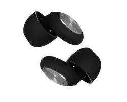 EarPlug - Bouchons d'oreilles - Noir et argent - Silicone - 2 pièces