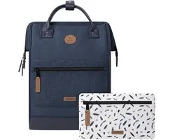 CABAIA sac à dos de loisirs pour ordinateur portable Adventurer Melanged Backpack 23L Port Antonio bleu marine