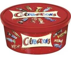 Celebrations Chocolade XXL geschenkdoos 550gram - Mars Snickers Twix Bounty Maltesers MilkyWay Galaxy - Mix van chocoladerepen