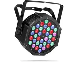 LED Par Spotlight – RGB Disco Licht 18 cm – 4 Kleuren, 7 Modi – DJ, Podium, Feest, Club & Thuisgebruik