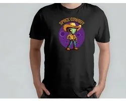 Space Cowboy - T Shirt - AlienVibes - WeAreNotAlone - OutOfThisWorld - UFOsightings - AlienVibes - Buitenaards - UFOwaarnemingen