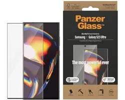 PanzerGlass Screenprotector geschikt voor Samsung Galaxy S23 Ultra Glazen | PanzerGlass Ultra-Wide Fit Screenprotector - Case Friendly + Installatie Frame