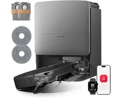 Roborock Saros 20 Set–Robotstofzuiger Met Dweilfunctie–Digitale motor 36000Pa–AdaptiLift Chassis 3.0–Autonoom StarSight systeem 2.0–100℃ Warmwatermopwas–Zelfreinigend Station & Anti-Klit Borstels–Slimme spraakassistent-Saros 10R Upgrade
