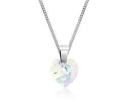 Montebello Ketting Alia - 925 Zilver - Swarovski Hart - ∅10mm - 45cm