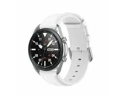 Bracelet en cuir Classic By Qubix – Wit – Compatible avec Xiaomi Redmi Watch 5 Active et Redmi Watch 5 Lite