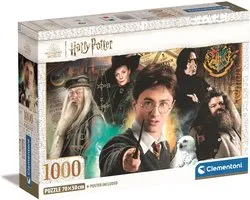 Clementoni - Puzzel 1000 Stukjes High Quality Collection - Harry Potter, Puzzel Voor Volwassenen en Kinderen, 14-99 jaar, 39787 COMPACT BOX