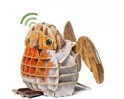 MakeBug, 3D Modelbouwpakket, Voices of Nature, Roodborstje/Robin, MB-D-0025, 8x6x7cm