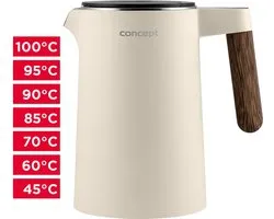 Concept RK3304 - Elektrische Waterkoker - Thermoregulatie - Cool Touch - 1,5L