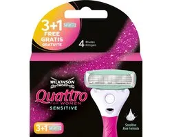 Wilkinson Woman Lames de rasoir Quatro Sensitive 4 pcs