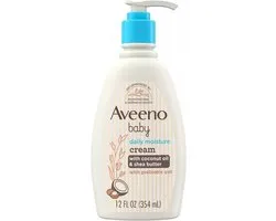 Aveeno Baby Daily Moisturizing Cream – Prebiotic Oat & Shea Butter – Coconut Scent – 354 ml