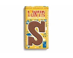 Tony's Chocolonely - Chocoladeletter - Melk Pepernoot - Sinterklaas - Schoencadeautjes - Sint Cadeau - 90 Gram - Fairtrade Belgische Chocola