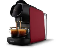 Philips L'OR Barista SublimeCapsule Koffiemachine LM9012/50 - Geschikt voor Capsules - Capsule Koffiemachine en 9 Espresso en Barista Capsules - Zwart en Rood