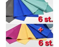 12 felgekleurde brillendoekjes / microvezeldoekjes van hoge kwaliteit / zonnebrildoekjes / doekje / Aland optiek / Chiffons de Nettoyage, Lot de 12, en Microfibre Surchoix pour Lentilles, Lunettes, Ecrans, Tablettes, Glasse