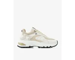 VIA VAI Liz Leighton Sneakers Dames - Leer,Su�de - Beige