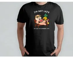 I'm Not Lazy I'm Just on CapyBara Time - T Shirt - Capibara - Capybara - FunnyAF - AlwaysSarcastic - SarcasmLevel - SarcasmeModeAan - GrappigHe - IkMaakEenGrapje - DrogeHumor