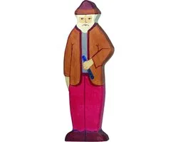 HOLZTIGER Boerderij - Grootvader - 7X2X15Cm - Houten Figuur - Handgemaakt