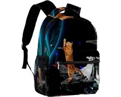 Hiking Backpack Rocket Space Planet Cat Print Hiking Backpack Lightweight Bookbag Fashion Laptop Backpack for Dailyuse School Sport,Backpack 288,One Size, Backpack 288