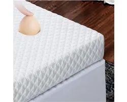 Topmatras - Topper -Topdek - Bamboo Gel Hybrid Traagschuim 90x190 9 cm dik