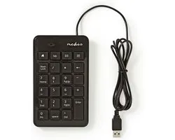 Nedis KBNM100BK Bedraad Numeriek Toetsenbord Usb Zwart