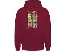 Sesamstraat Bibo Oscar Elmo Koekiemonster Hoodie Unisex