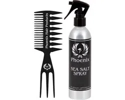 Phoenix Hair Products - Sea Salt Spray 250ml + Textuur Kam - Medium/Strong Hold - Beach Look