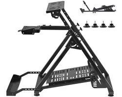 Support de Volant de Course Réglable et Pliable, Compatible avec Logitech G923 G920 G29 G27, Thrustmaster T300rs TX F458 T500rs T3pa-Pro(F1/GT), Cockpit de Jeu, Pédales Non Incluses