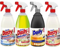 Dasty Ontvetter Voordeelpack - 4PACK - Baking Soda, Citroen, Power & Marseille | 4 liter dasty
