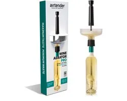 Airtender Wine Aerator Pro | Vortex | Dual Action Wijnbeluchter | Kijk de Video! | De wijnsensatie van het jaar! | Wijn decanteren als een Pro | Made in Holland